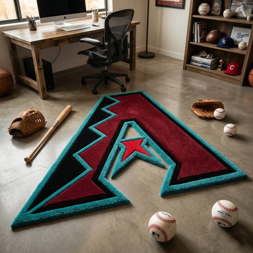 Arizona Diamondbacks Inspired Tufted Rug