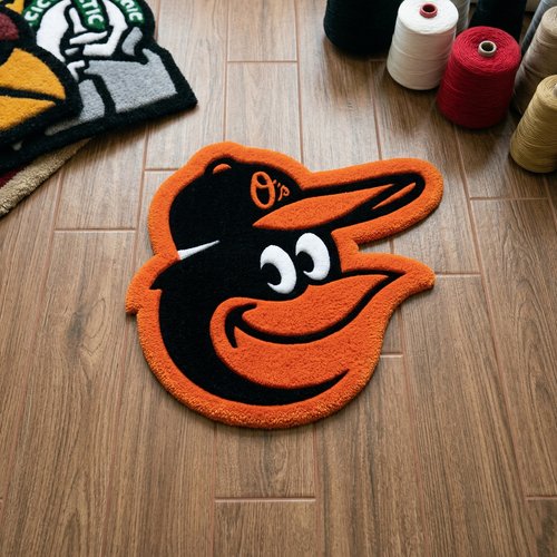 Baltimore Orioles Inspired Tufted Rug