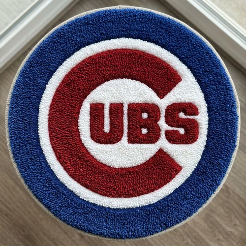 Chicago Cubs Inspired Tufted Rug
