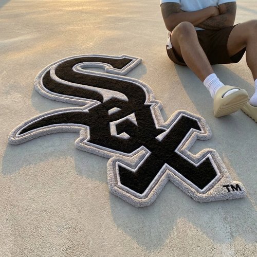 Chicago White Sox Inspired Tufted Rug