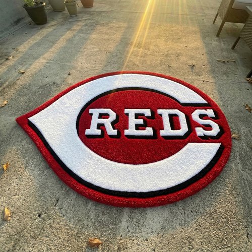 Cincinnati Reds Inspired Tufted Rug