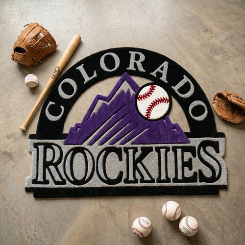 Colorado Rockies Inspired Tufted Rug