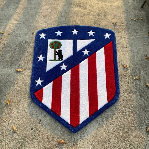 Atlético Madrid Inspired Tufted Rug