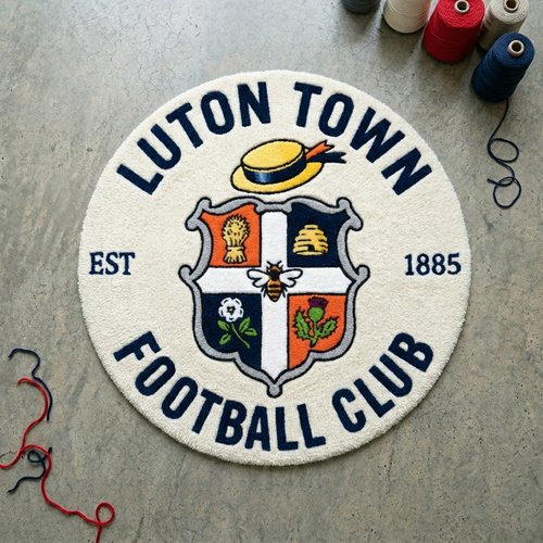 Luton Town Inspired Tufted Rug