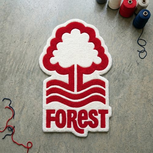 Nottingham Forest Inspired Tufted Rug