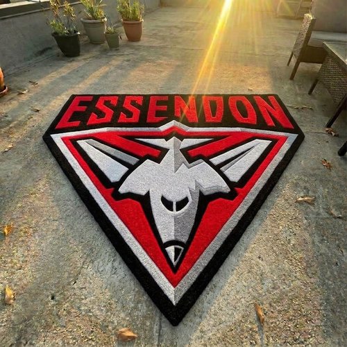 Essendon Football Club Inspired Tufted Rug