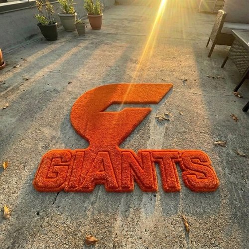 Greater Western Sydney Giants Inspired Tufted Rug