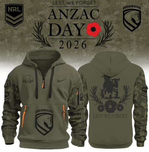 Brisbane Broncos Anzac HOODIE JACKET