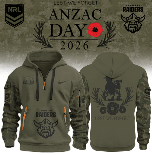 Canberra Raiders Anzac HOODIE JACKET
