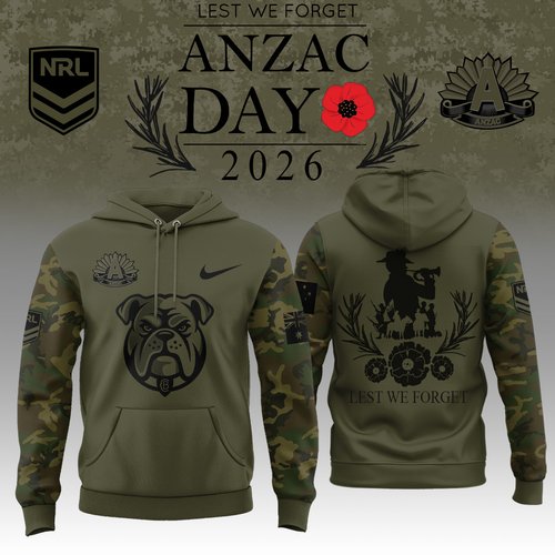 Canterbury Bulldogs Anzac Hoodie