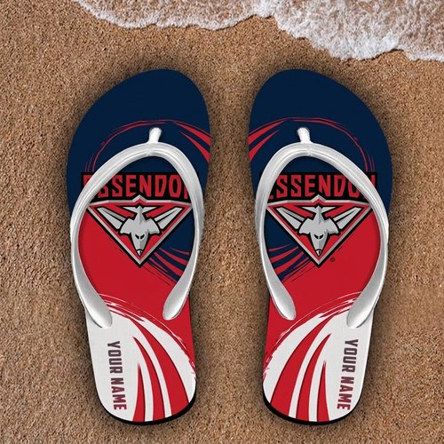 Essendon Football Club Custom Name Flip Flops