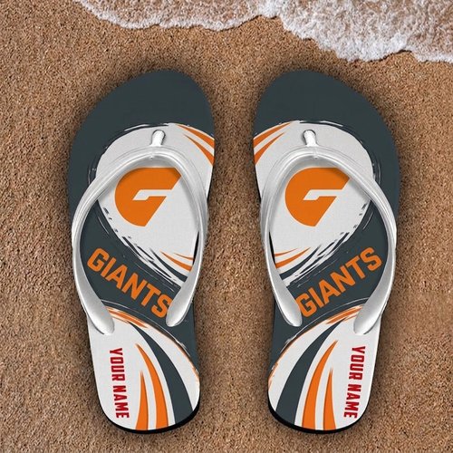 Greater Western Sydney Giants Custom Name Flip Flops