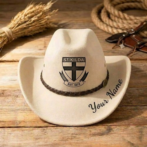 St Kilda Saints Personalized Cowboy Hat