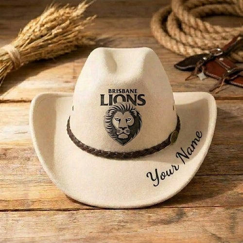 Brisbane Lions Personalized Cowboy Hat