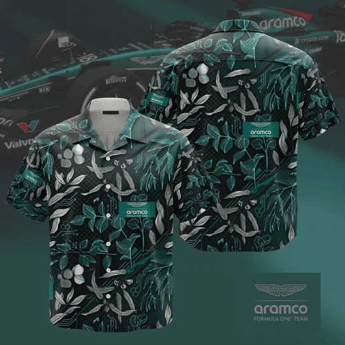 Aston Martin Aramco Premium Hawaiian Shirt