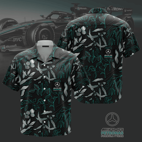 Mercedes AMG Petronas Formula One Team Premium Hawaiian Shirt