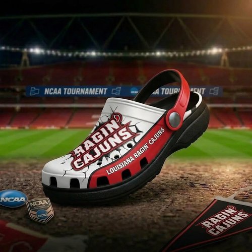 Louisiana Ragin' Cajuns Clogs Shoes For Men Woman and Kids