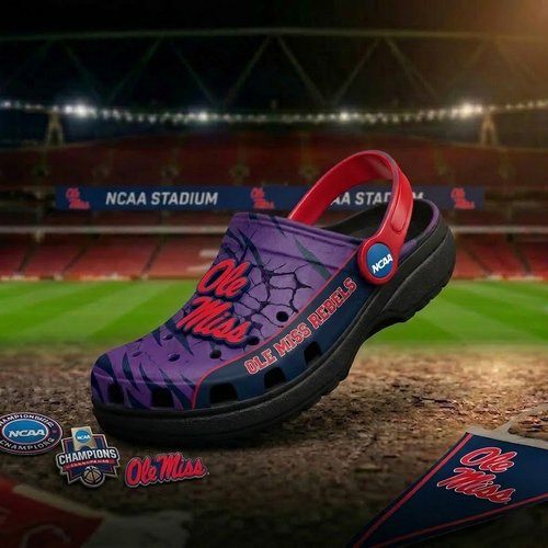 Ole Miss Rebels Clogs Shoes For Men Woman and Kids