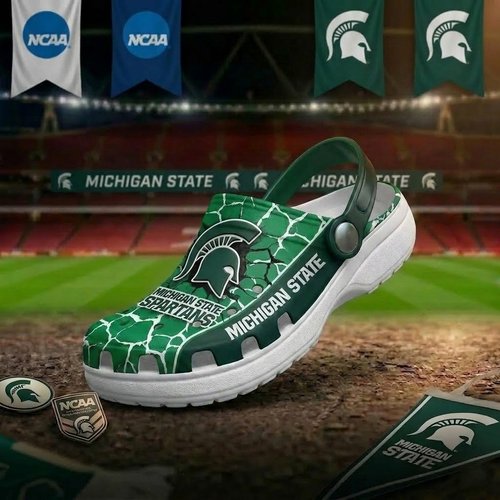 Michigan State Spartans Clogs Shoes For Men Woman and Kids