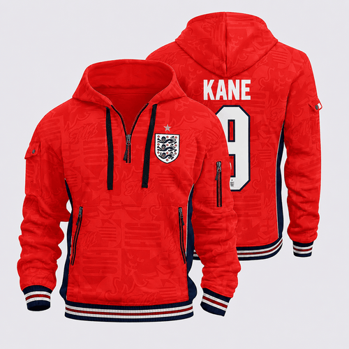 LIMITED EIDITON England Quarter Zip Hoodie Away