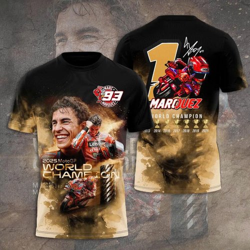 Ducati Lenovo Team x Marc Márquez 2025 MotoGP World Champion 3D Apparel