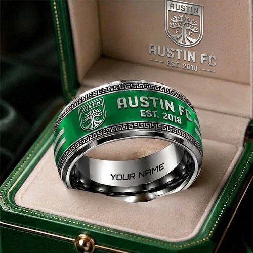 Austin FC MLS Personalized Ring Gift