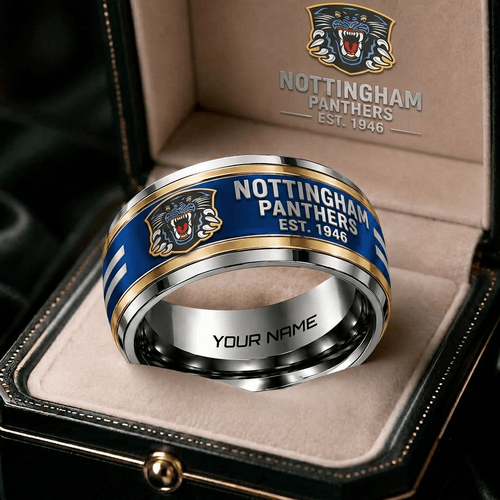 Nottingham Panthers EIHL Personalized Ring Gift