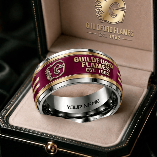 Guildford Flames EIHL Personalized Ring Gift