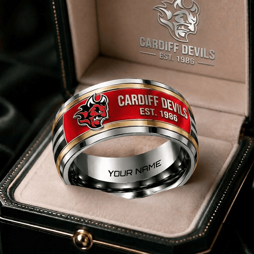 Cardiff Devils EIHL Personalized Ring Gift