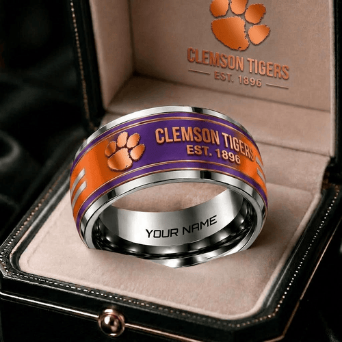 Clemson Tigers NCAA Personalized Ring Gift Style 2