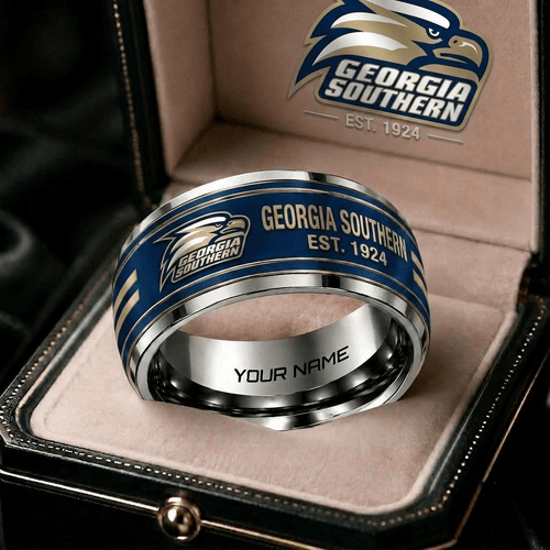 Georgia Southern Eagles NCAA Personalized Ring Gift Style 2