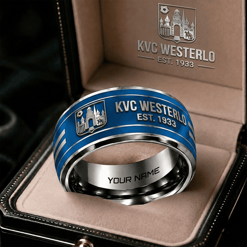 KVC Westerlo Belgian Pro League Personalized Ring Gift Style 2
