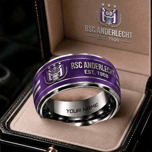 RSC Anderlecht Belgian Pro League Personalized Ring Gift Style 2