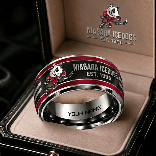 Niagara IceDogs OHL Personalized Ring Gift Style 2