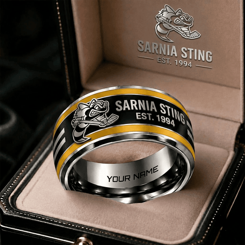 Sarnia Sting OHL Personalized Ring Gift Style 2