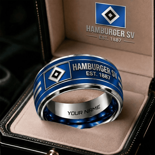 Hamburger SV Bundesliga Personalized Ring Gift Style 2