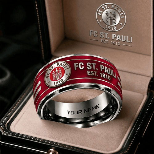 FC St. Pauli Bundesliga Personalized Ring Gift Style 2