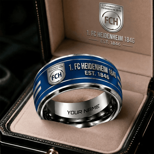 1. FC Heidenheim Bundesliga Personalized Ring Gift Style 2
