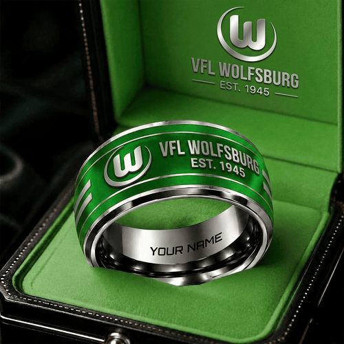 VfL Wolfsburg Bundesliga Personalized Ring Gift Style 2