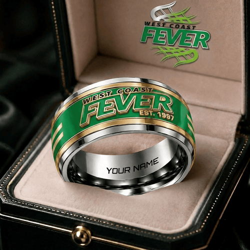 West Coast Fever Suncorp Super Netball Personalized Ring Gift