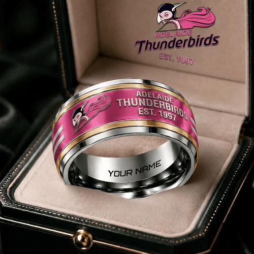 Adelaide Thunderbirds Suncorp Super Netball Personalized Ring Gift
