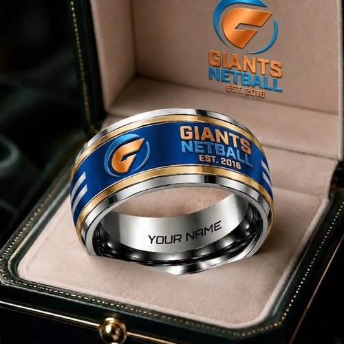 GIANTS Netball Suncorp Super Netball Personalized Ring Gift