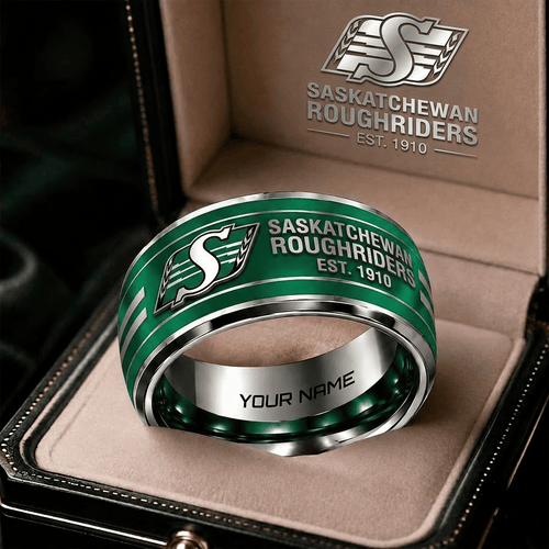 Saskatchewan Roughriders CFL Personalized Ring Gift