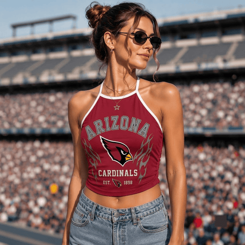Arizona Cardinals NFL Women's Tie-Back Halter Tank Top