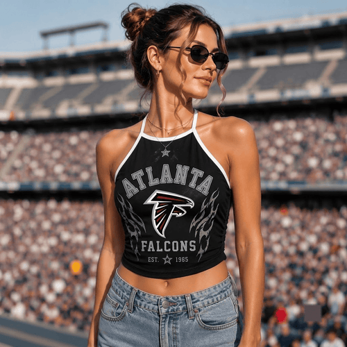 Atlanta Falcons NFL Women's Tie-Back Halter Tank Top