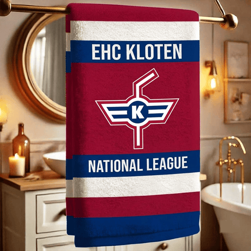 EHC Kloten National League Team Personalized Bath Towel Gift
