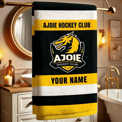 HC Ajoie National League Team Personalized Bath Towel Gift