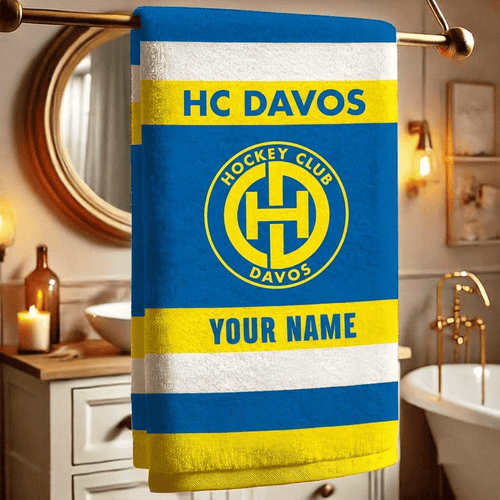 HC Davos National League Team Personalized Bath Towel Gift