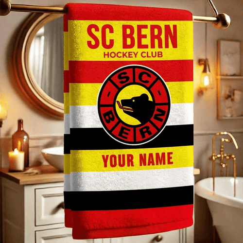 SC Bern National League Team Personalized Bath Towel Gift