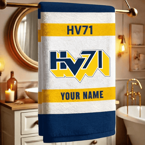 HV71 SHL Team Personalized Bath Towel Gift